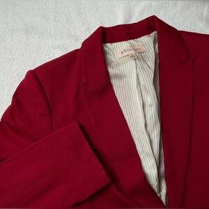 Philosophy Blazer Lined Jacket Office Suit Red Size M